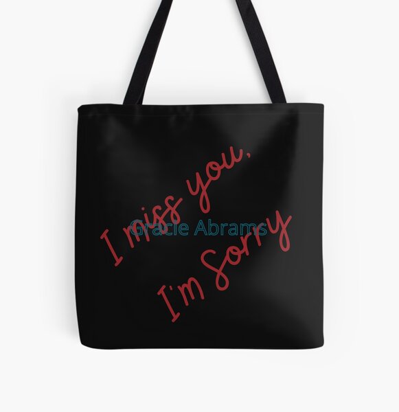 Gracie Abrams I miss you, I'm sorry All Over Print Tote Bag RB1910 product Offical gracieabrams Merch