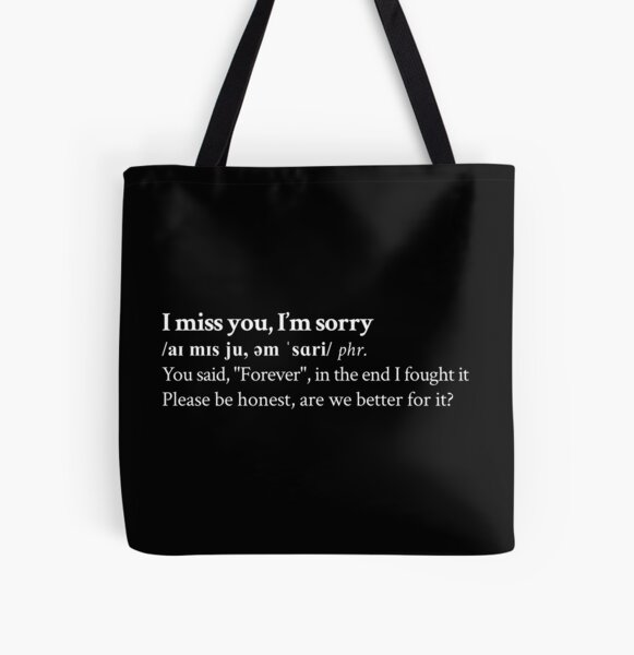 Gracie Abrams Aesthetic Quote Lyrics Black Good Riddance All Over Print Tote Bag RB1910 product Offical gracieabrams Merch