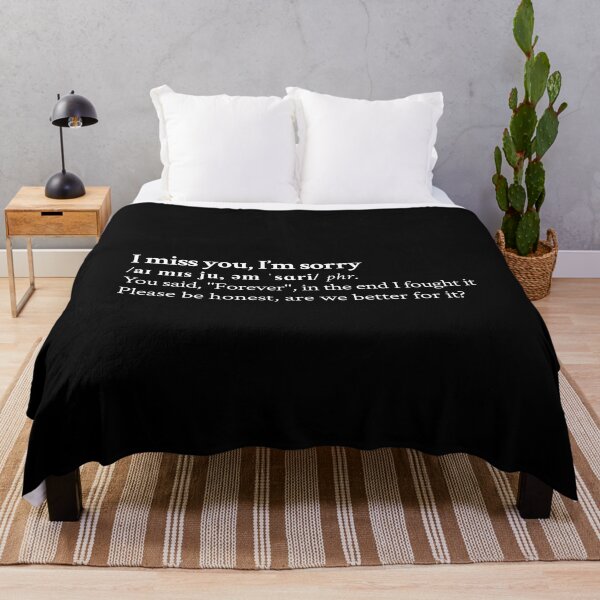 Gracie Abrams Aesthetic Quote Lyrics Black Good Riddance Throw Blanket RB1910 product Offical gracieabrams Merch