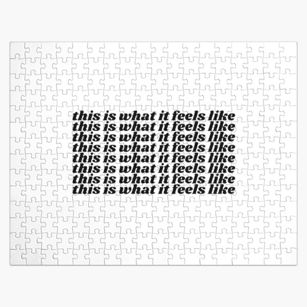 this is what it feels like (black) - Gracie Abrams Jigsaw Puzzle RB1910 product Offical gracieabrams Merch
