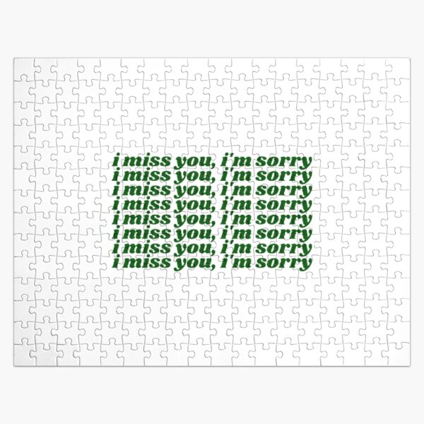 i miss you, i'm sorry (forest green) - Gracie Abrams Jigsaw Puzzle RB1910 product Offical gracieabrams Merch