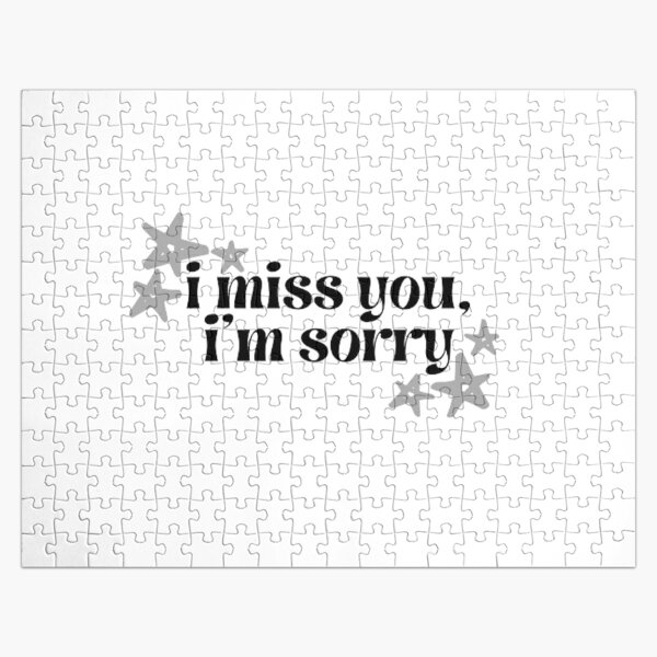 i miss you i'm sorry w/ pretty stars - Gracie Abrams Jigsaw Puzzle RB1910 product Offical gracieabrams Merch