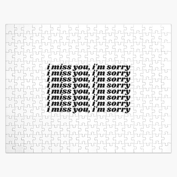 i miss you, i'm sorry (black) - Gracie Abrams Jigsaw Puzzle RB1910 product Offical gracieabrams Merch