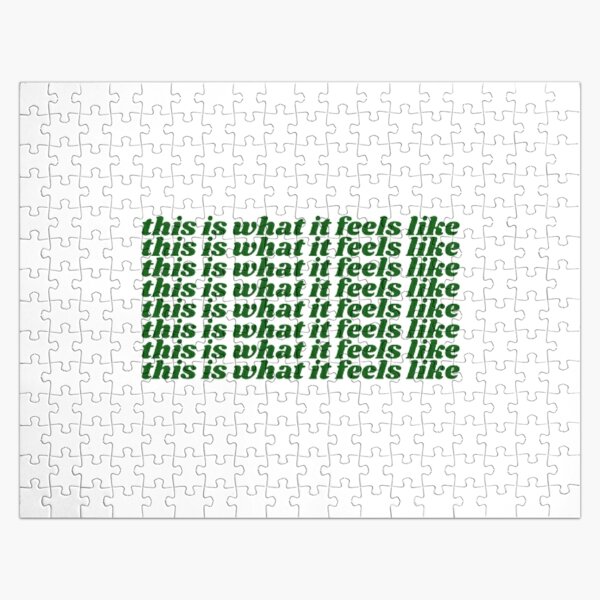 this is what it feels like (forest green) - Gracie Abrams Jigsaw Puzzle RB1910 product Offical gracieabrams Merch