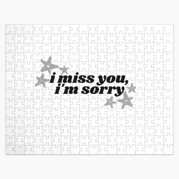 i miss you i'm sorry w/ pretty stars - Gracie Abrams Jigsaw Puzzle RB1910 product Offical gracieabrams Merch
